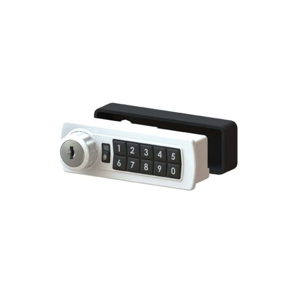 Gemini Electronic Keypad Combination Cabinet Lock White Left Handed Horizontal